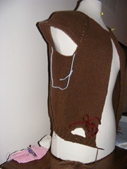 chic knits hoodie progress